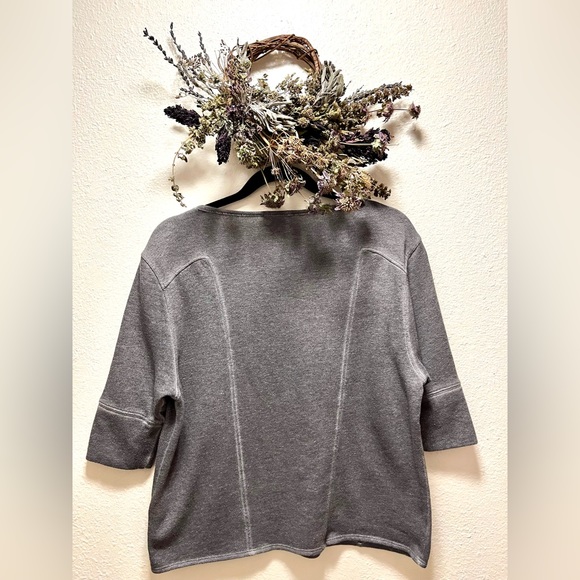 Helmet Lang gray 3/4 top - Picture 2 of 7